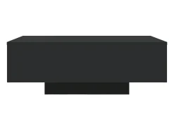 Mesa de centro com luzes LED 85x55x31 cm preto