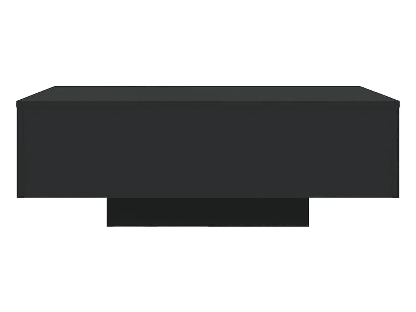 Mesa de centro com luzes LED 85x55x31 cm preto