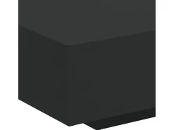 Mesa de centro com luzes LED 85x55x31 cm preto