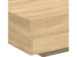 Mesa de centro com luzes LED 85x55x31 cm carvalho sonoma