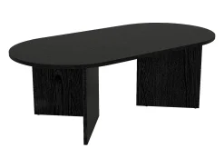 Mesa de centro contemporânea de cor preta - TOPANIA
