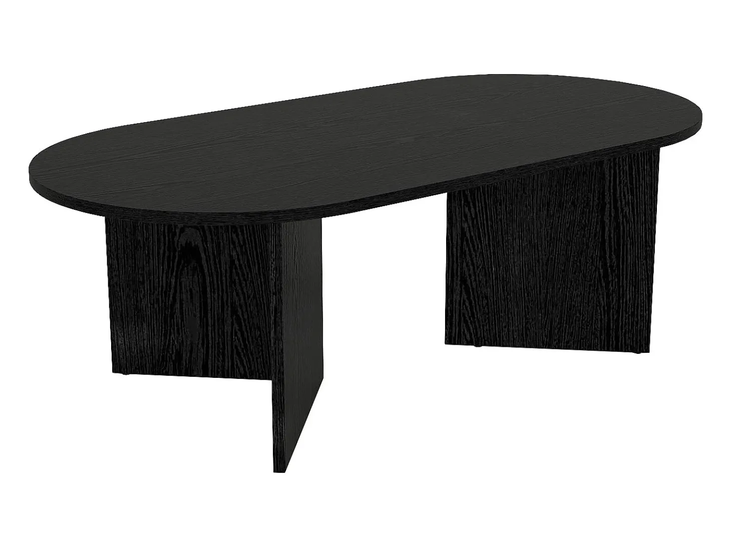 Mesa de centro contemporânea de cor preta - TOPANIA