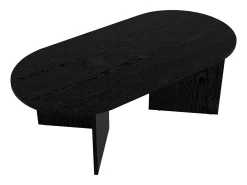 Mesa de centro contemporânea de cor preta - TOPANIA