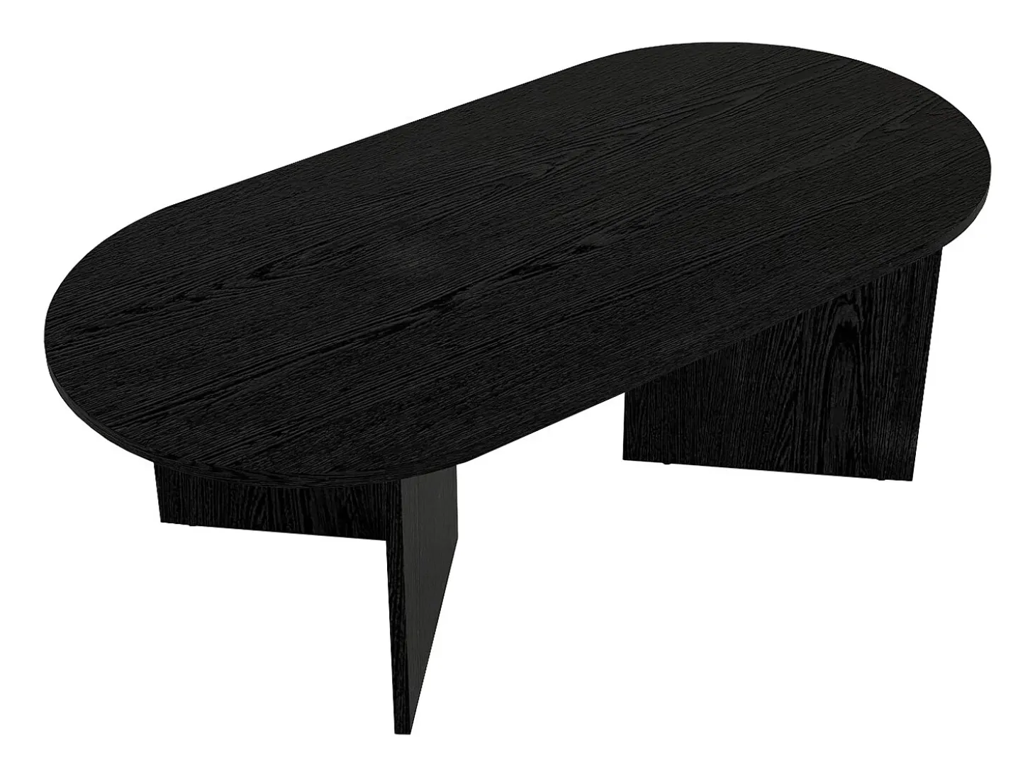 Mesa de centro contemporânea de cor preta - TOPANIA