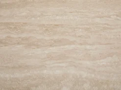 Mesa de centro em cerâmica e folheado de nogueira - Efeito travertino e natural - MUNYRA