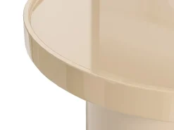 Mesa de centro em MDF - Bege laqueado - SYBEVA