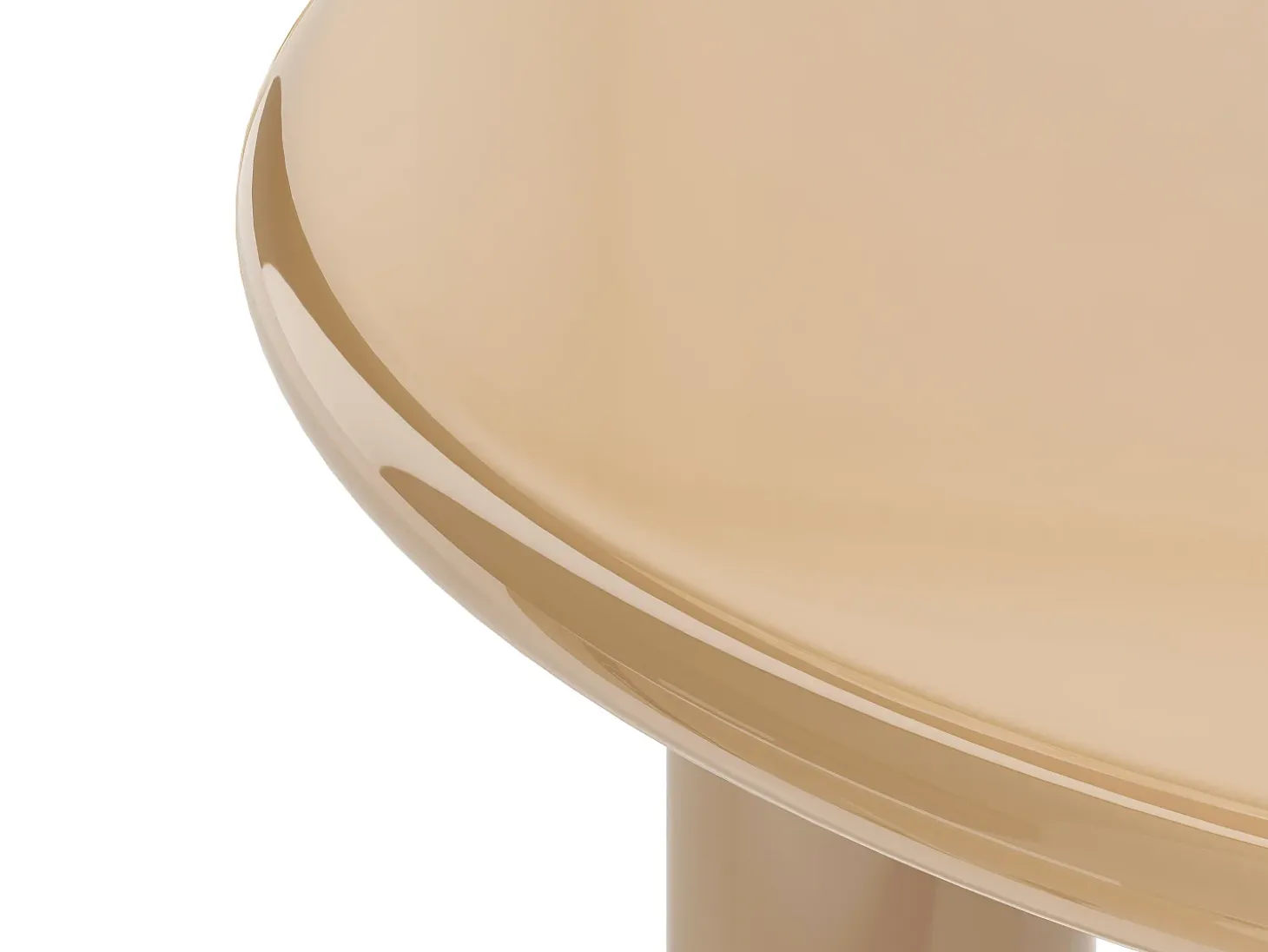 Mesa de centro em MDF - Bege lacado - BENESA