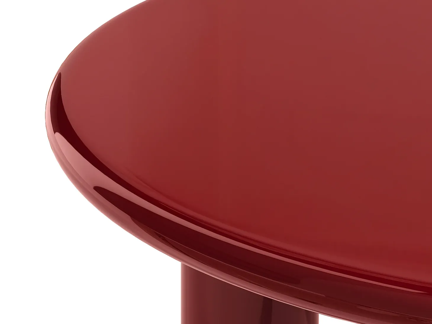 Mesa de centro em MDF - Vermelho lacado - BENESA