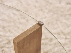 Mesa de centro em vidro temperado - Natural claro - SENIRA