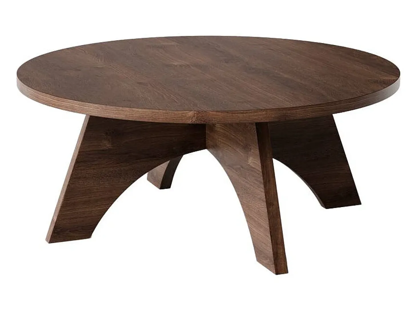 Mesa de centro redonda BELL Ø68 cm Carvalho Chocolate