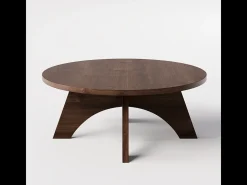 Mesa de centro redonda BELL Ø68 cm Carvalho Chocolate