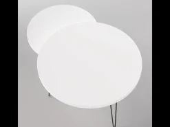 Mesa de centro redonda LAPP conjunto Ø50 + Ø68 cm Branco