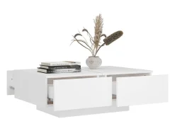 Mesa de centro 90x60x31 cm contraplacado branco