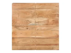 Mesa de centro 80x80x28 cm madeira de acácia maciça