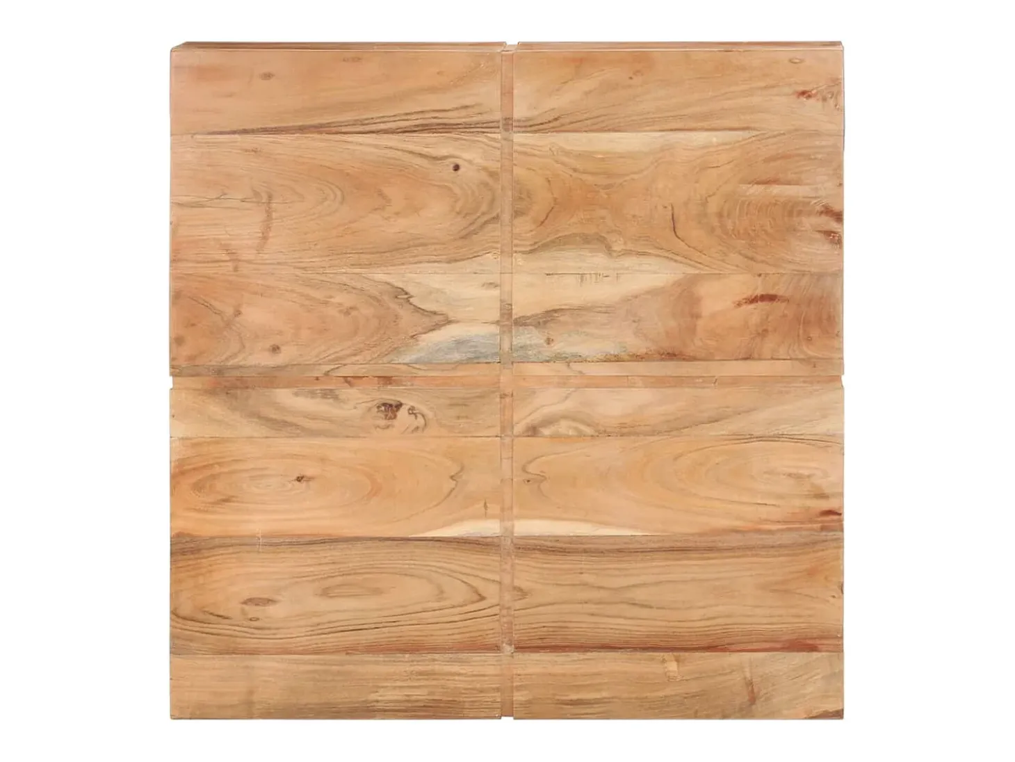 Mesa de centro 80x80x28 cm madeira de acácia maciça