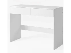 MESA DE COMPUTADOR BRANCA MODERNA COM 2 GAVETAS MESA DE MAQUIAGEM 100 CM