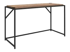 Mesa de computador com tampo elevável em MDF cor-de-rosa