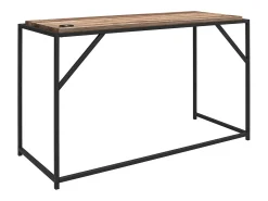 Mesa de computador com tampo elevável em MDF cor-de-rosa
