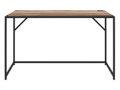 Mesa de computador com tampo elevável em MDF cor-de-rosa