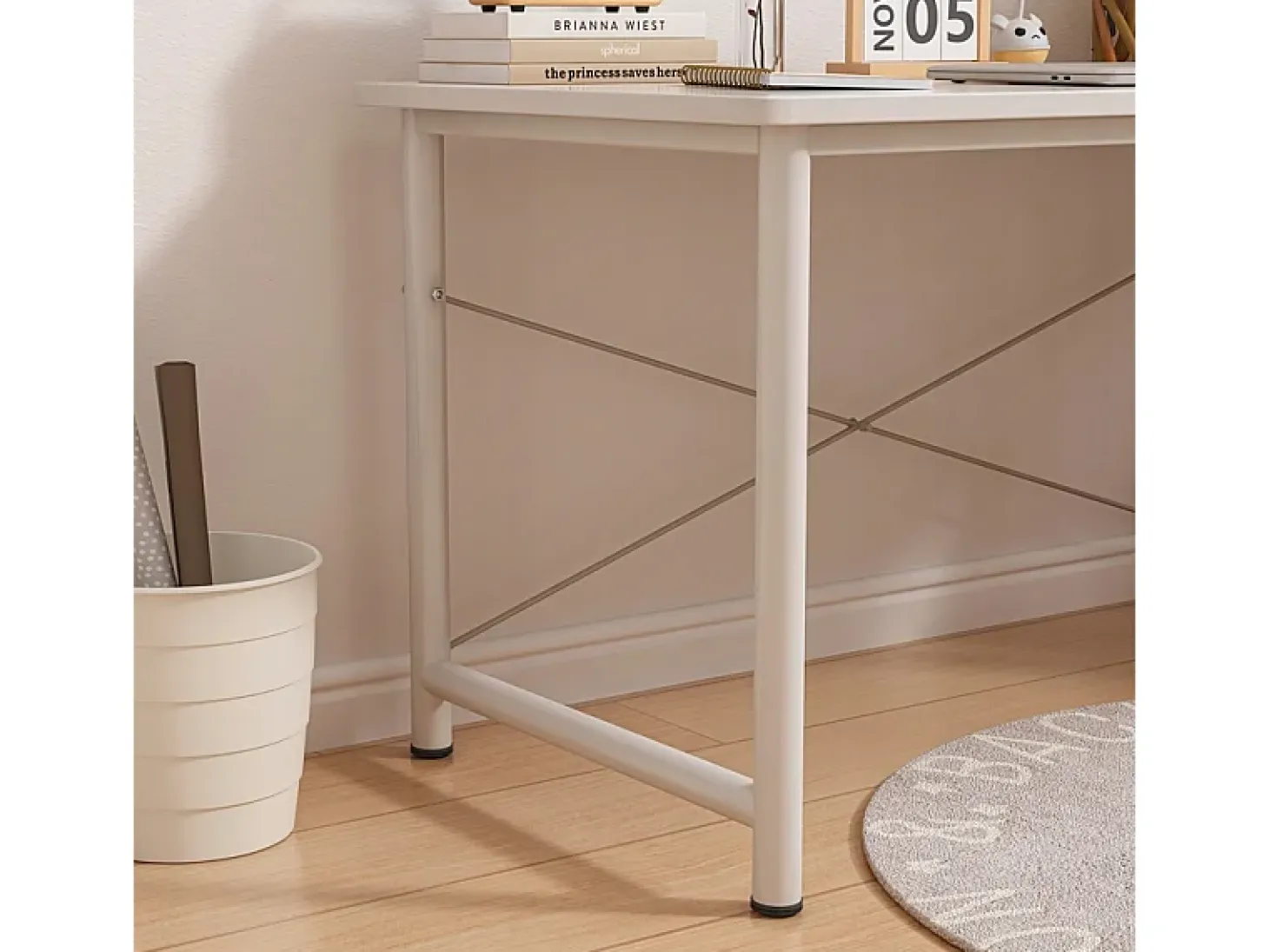 MESA DE COMPUTADOR PARA JOVENS MESA BRANCA MODERNA GRANDE 100 CM