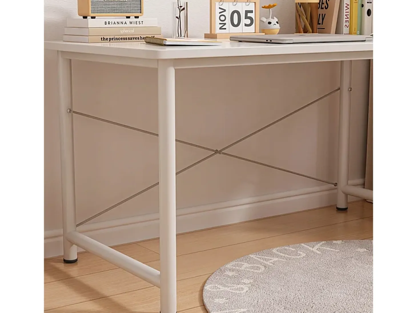 MESA DE COMPUTADOR PARA JOVENS MESA BRANCA MODERNA GRANDE 100 CM