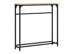 Mesa de console Carvalho Sonoma 75x19,5x75 cm Madeira projetada