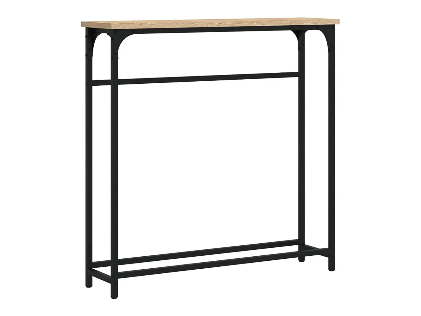 Mesa de console Carvalho Sonoma 75x19,5x75 cm Madeira projetada