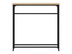 Mesa de console Carvalho Sonoma 75x19,5x75 cm Madeira projetada