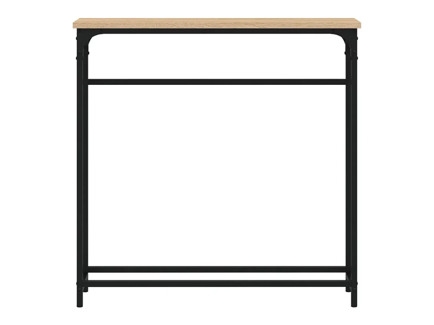 Mesa de console Carvalho Sonoma 75x19,5x75 cm Madeira projetada