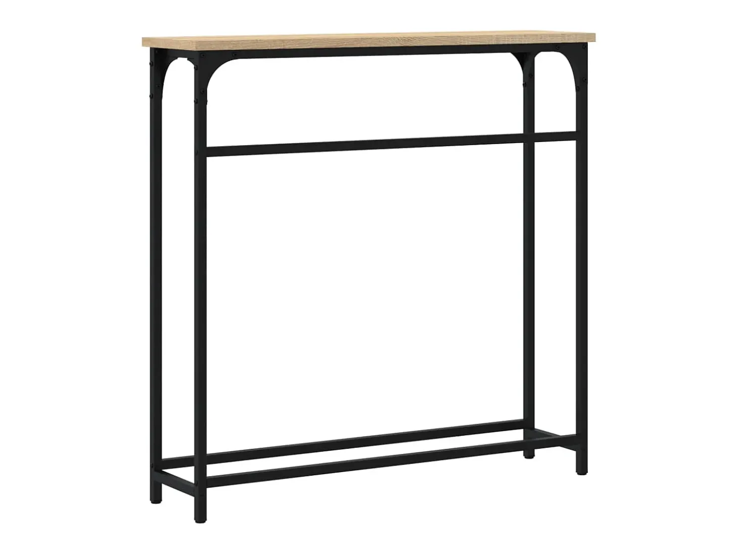 Mesa de console Carvalho Sonoma 75x19,5x75 cm Madeira projetada