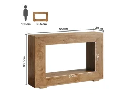 Mesa de Console, Mesa de Entrada, 120x30x83,5 cm, Mesa Auxiliar, Mesa de Corredor