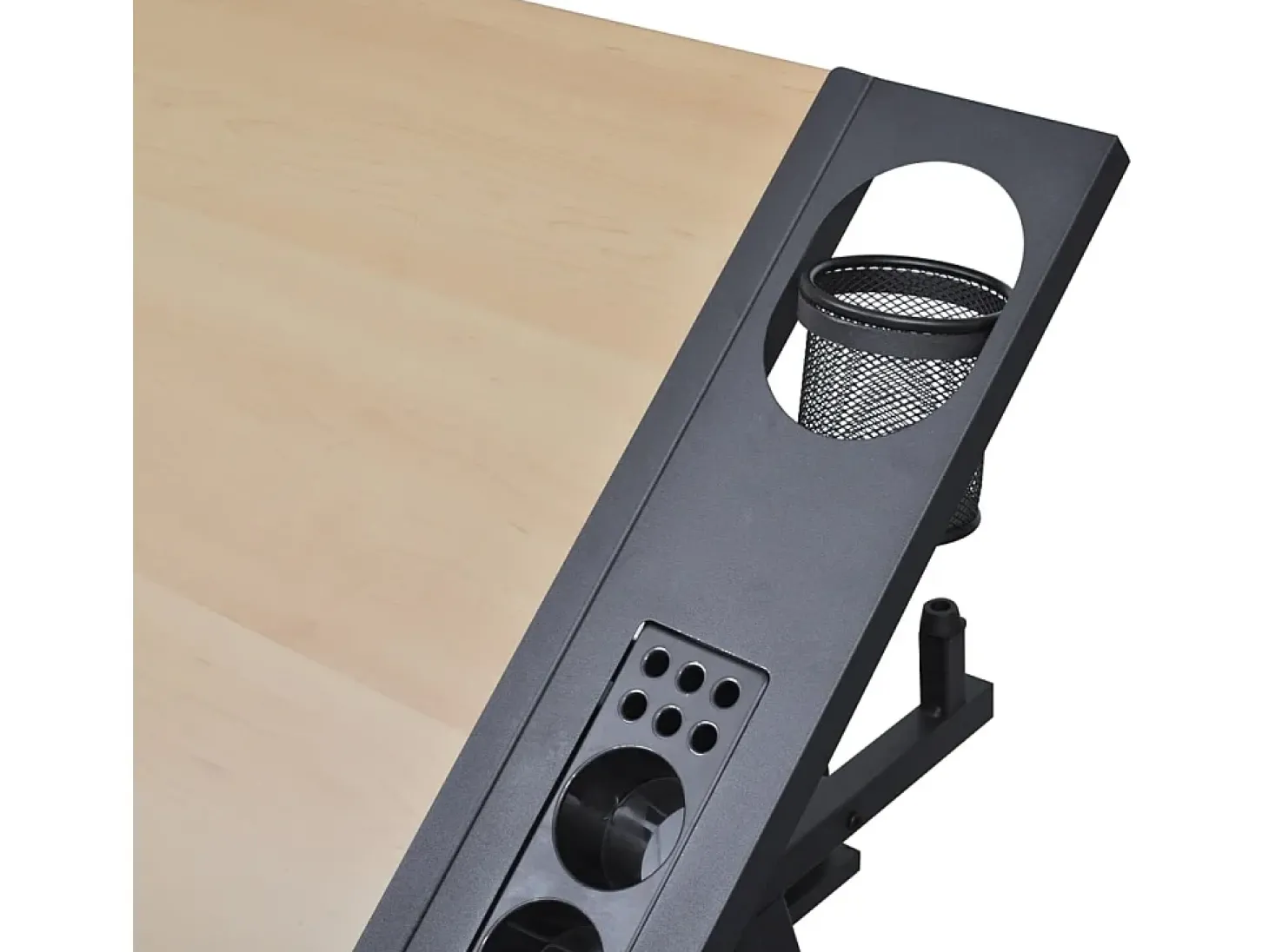 Mesa de desenho com tampo inclinável/banco/2 gavetas