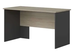 Mesa de escritório industrial Nibis Carvalho Sonoma/Cinza Antracite 140 cm