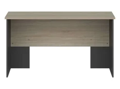 Mesa de escritório industrial Nibis Carvalho Sonoma/Cinza Antracite 140 cm