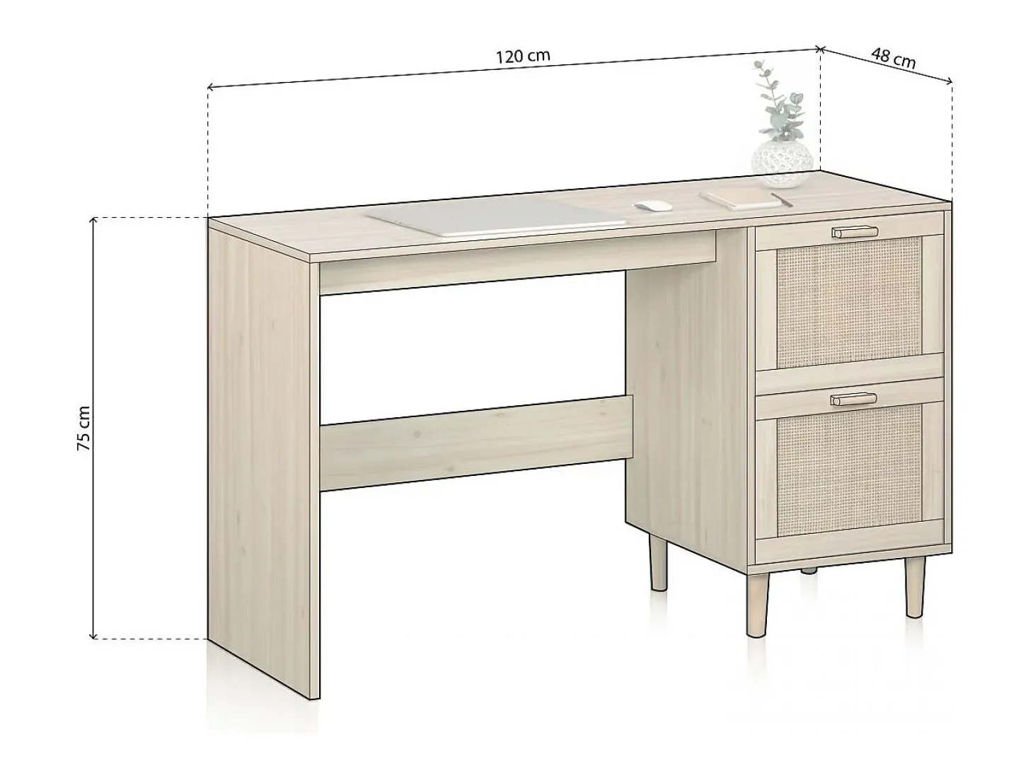 Mesa de estudo fabricada
