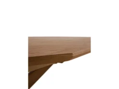 Mesa de folha extensível 120/160x90 pernas de carvalho com tampo de freixo