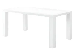 Mesa de jantar - 6 lugares - MDF lacado a branco - MONICA