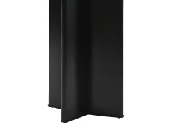 Mesa de jantar 8 lugares cerâmica e MDF efeito mármore branco e preto - SINAN