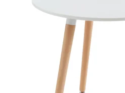 Mesa de jantar 2 lugares em MDF e faia branco - ROLENA