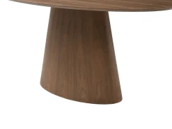 Mesa de jantar 6 lugares em MDF natural escuro - ANTELADA