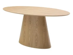 Mesa de jantar 6 lugares em MDF natural claro ANTELADA