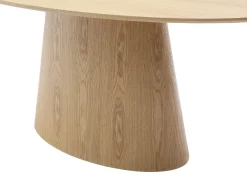 Mesa de jantar 6 lugares em MDF natural claro ANTELADA