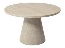 Mesa de jantar 4 lugares em MDF efeito travertino bege - LARIOZA de Pascal Morabito