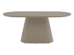 Mesa de jantar 6 lugares MDF de cor taupe - VALIANA