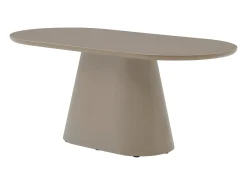 Mesa de jantar 6 lugares MDF de cor taupe - VALIANA