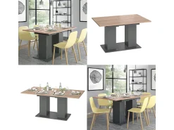 Mesa de jantar antracite 140x90x76 dix