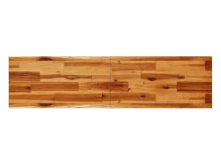 Mesa de jantar c/ bordas vivas 140x40x80 cm acácia maciça