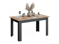 Mesa de jantar carvalho antracite/goldkraft 180x80x76 repose