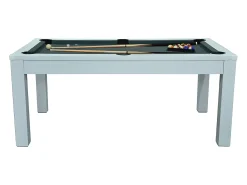 Mesa de jantar convertível em mesa de bilhar e de ping-pong - Branco - C180 cm - HENK