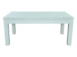 Mesa de jantar convertível em mesa de bilhar e de ping-pong - Branco - C180 cm - HENK